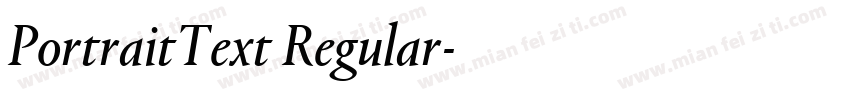 PortraitText Regular字体转换